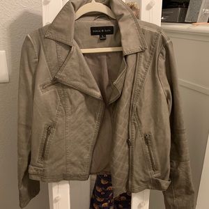 Faux leather jacket